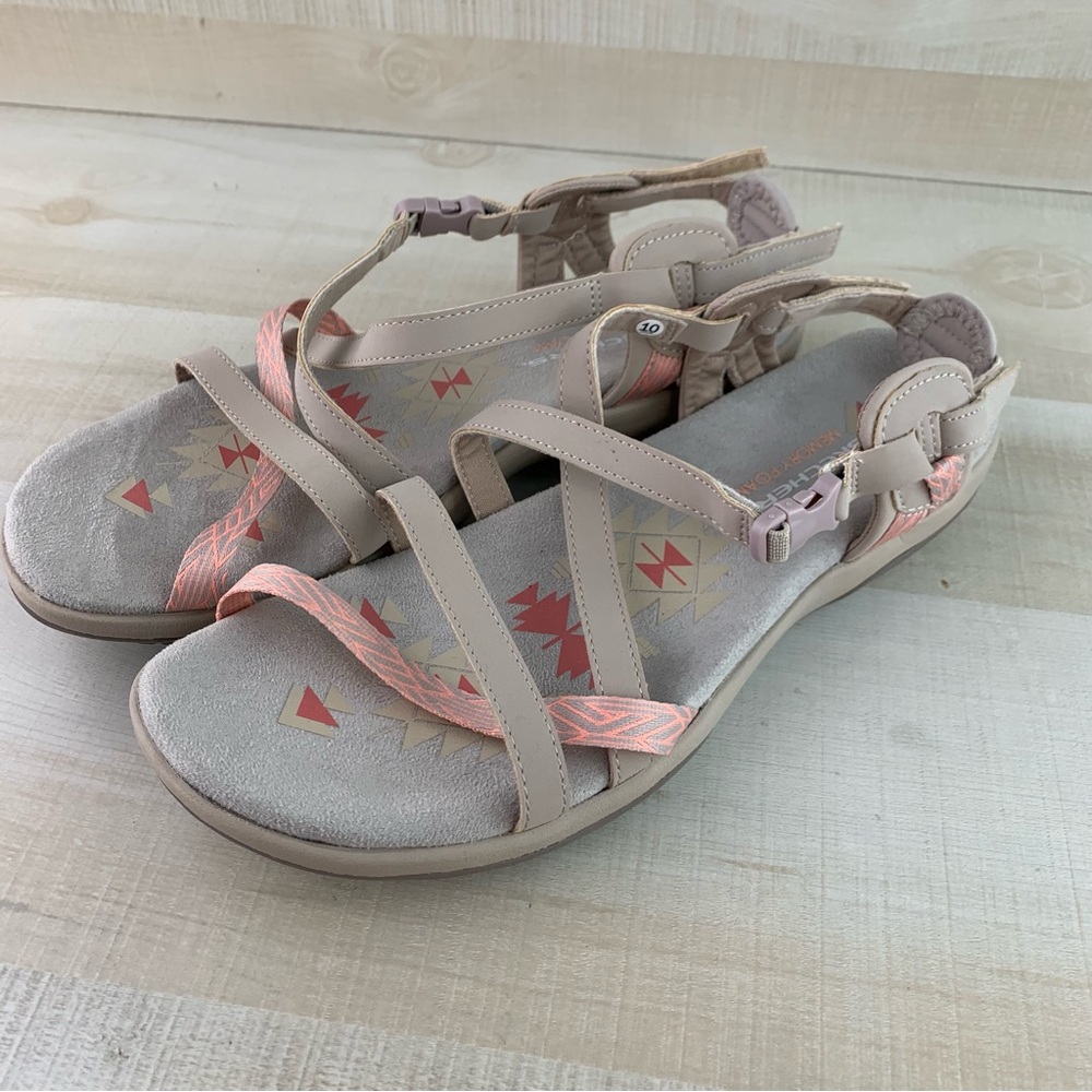 Skechers Women's Reggae Vacay Taupe Sandals